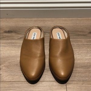 Steve Madden Zeke Tan Leather Slides Size 7